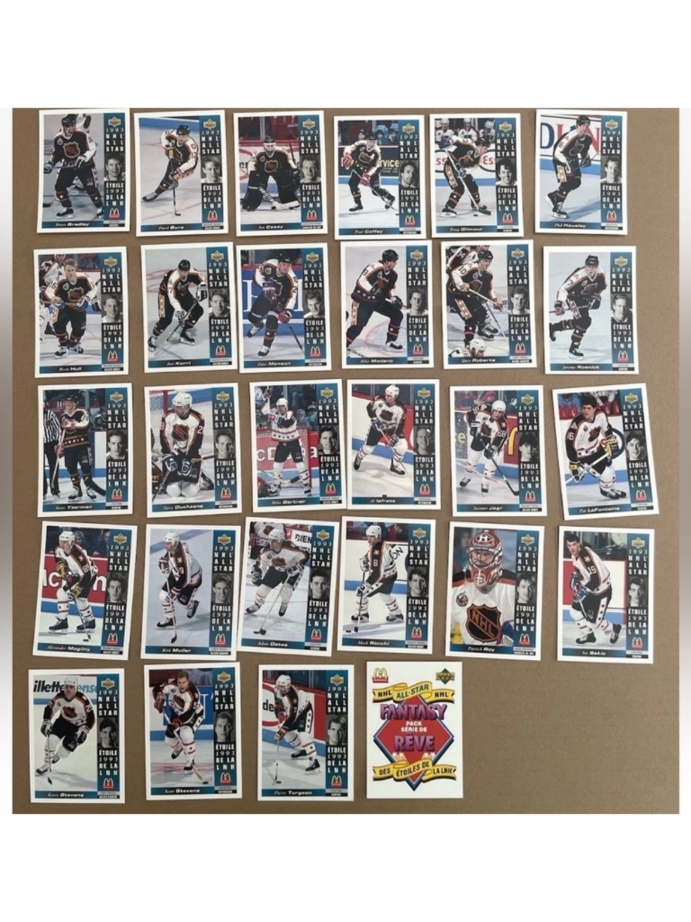 🇨🇦 SALE $4 ✅ McDonald’s 1993/94 Upperdeck Complete Hockey Card Set